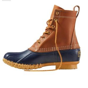 L.L. Bean Brown and Blue Winter Boots